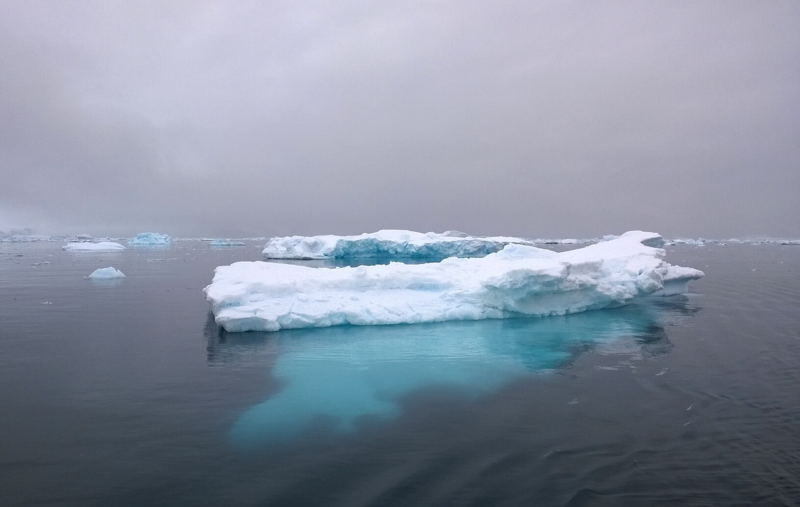 drijfijs afgebroken van de ijskap van Antarctica