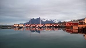 Noorwegen, vissersdorp, Lofoten