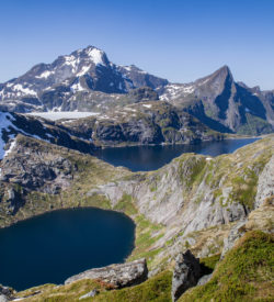 Noorwegen Senja gletsjer meer bergen sail hike wandelen zeilen