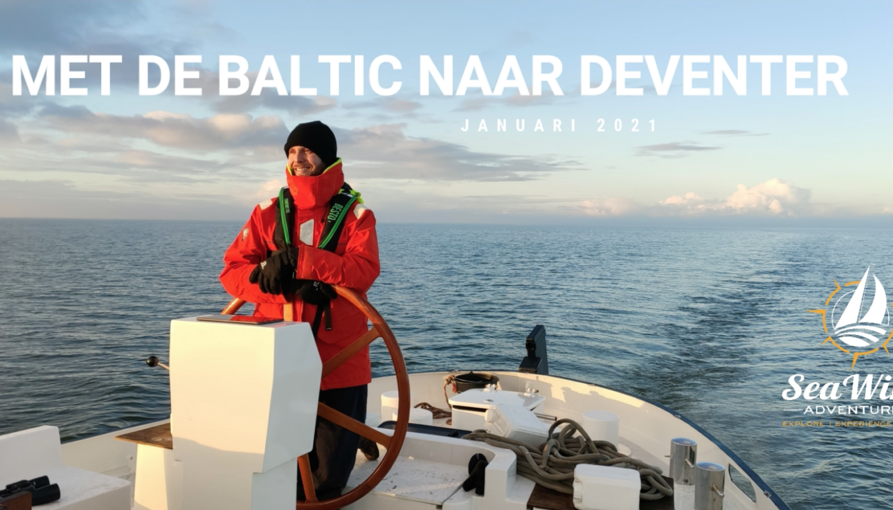 zeilschip Baltic varen schipper aan het roer